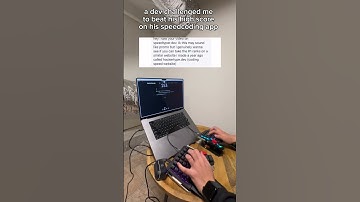 a developer challenged me to beat his record on a speedcoding app he made (hackertype.dev)