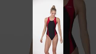 Sporti Piped Splice Wide Strap One Piece Swimsuit (22-44) | SwimOutlet.com