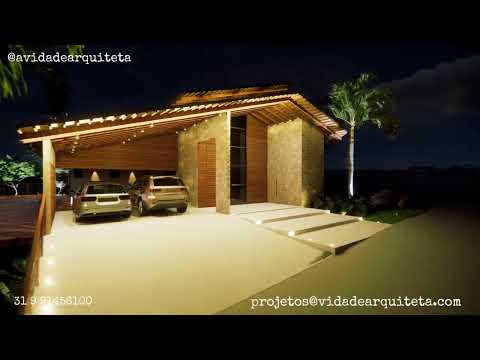 Projeto Residência Térrea - Estilo Rústico