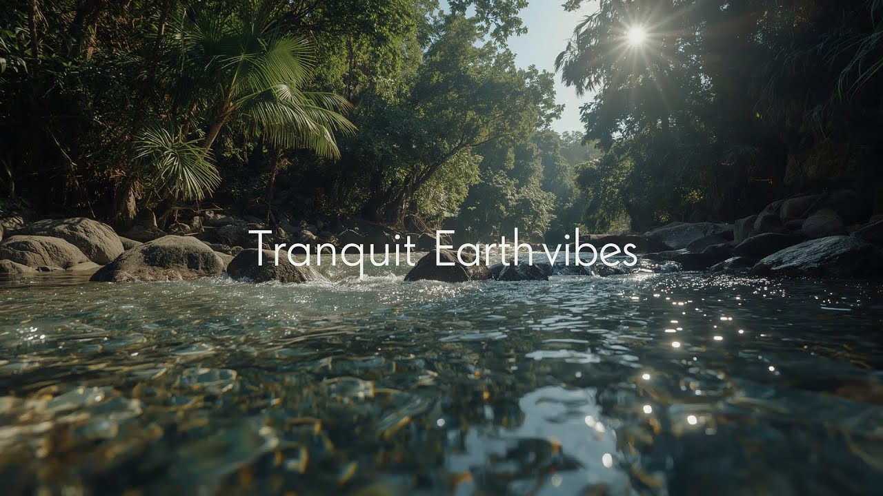 Tropical River Flow in a Rainforest Paradise – Live Ambience for Study, Sleep & Relaxation