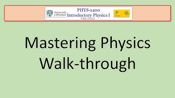 PHYS-1400 Mastering Physics Walkthrough