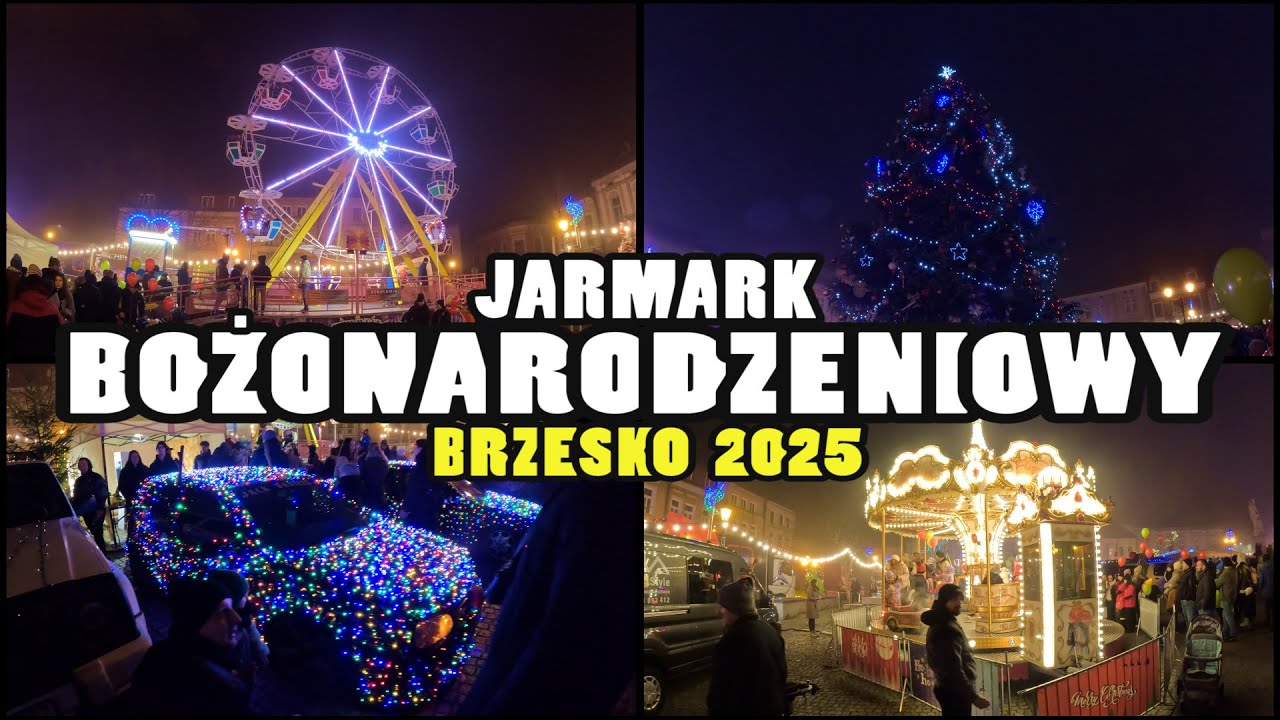 Jarmark Bożonarodzeniowy BRZESKO 2025 - Christmas Market Brzesko Poland [4k]