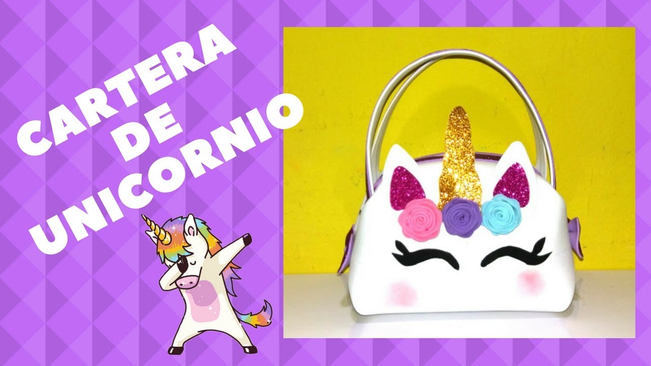 CARTERA DE UNICORNIO CON FOAMI-UNICORN FOAM PURSE -