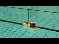 Remote controlled fishing boat