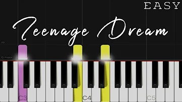Teenage Dream- Katy Perry | EASY Piano Tutorial