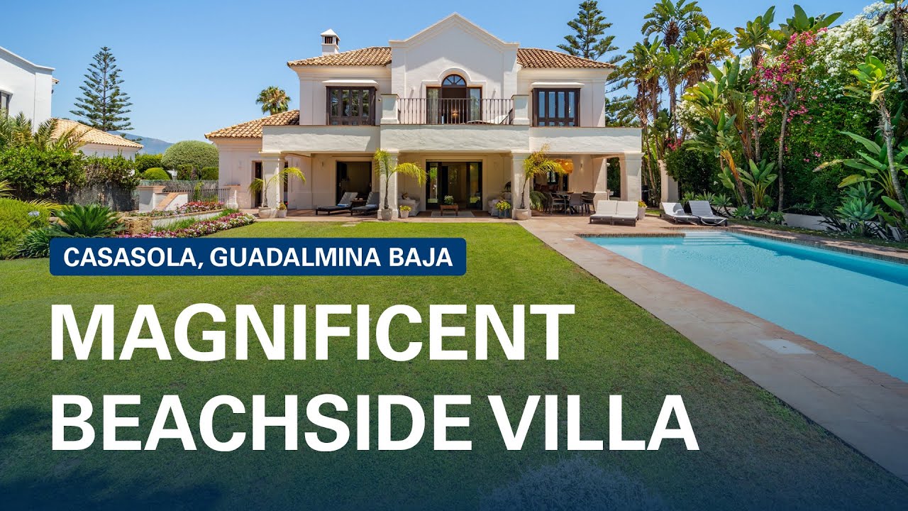 Magnificent Beachside Villa in Casasola, Guadalmina Baja 