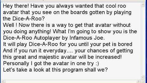 Dice-A-Roo Autoplayer