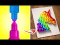 COOL ART HACKS AND CRAFTY DIY IDEAS || Fantastic Drawing Hacks And Easy Tricks By 123 GO! Like