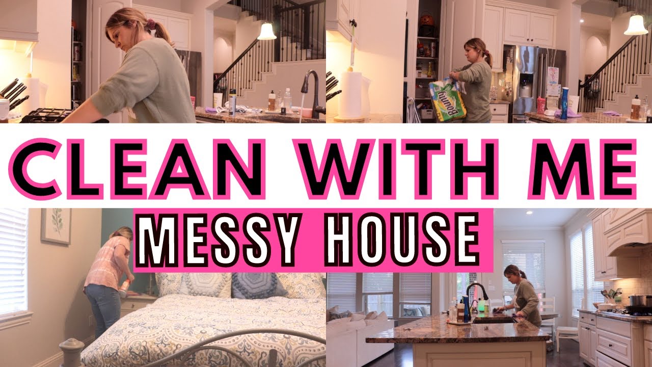 MESSY HOUSE CLEAN WITH ME 2021 / REAL LIFE CLEANING MOTIVATION