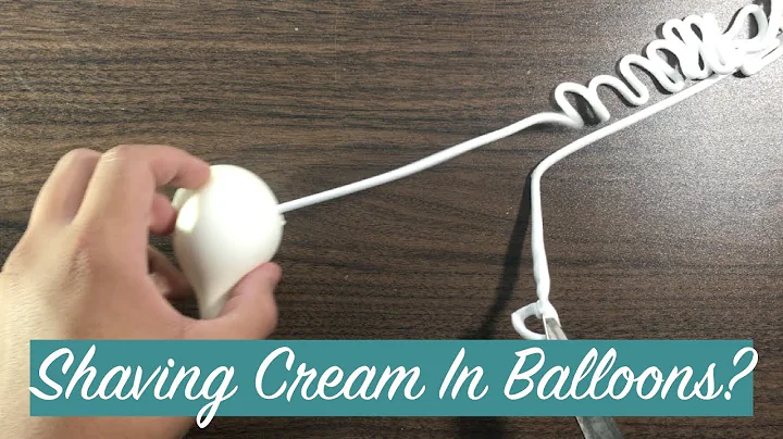 Putting Shaving Cream in Balloons | EXPERIMENT