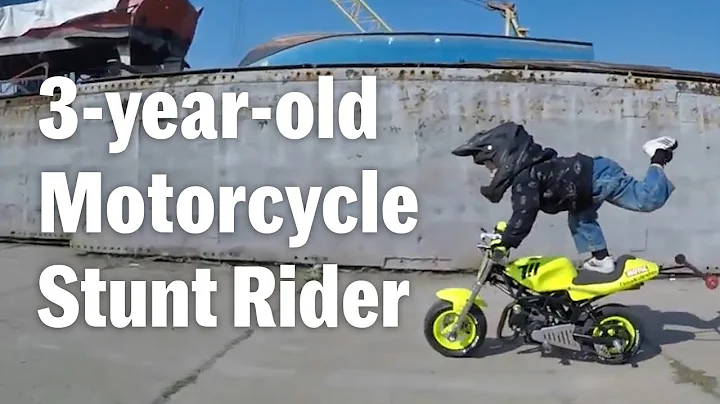 3 Year Old Motorcycle Stunt Rider Tima Kuleshov