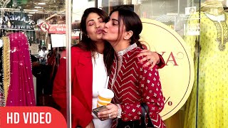 Shraddha Arya Spotted With Sister Divya Arya At Aarya Store