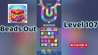 🎮 Beads Out Level 107 Walkthrough 🧩 | Tricky Bead Puzzle Solution | Mini Boss