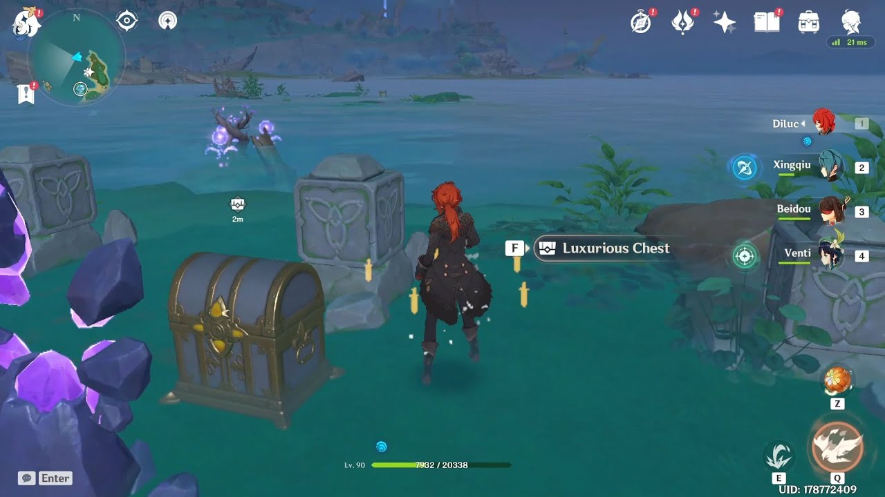 LUXURIOUS chest + Electroculus puzzles solved in Tatarasuma Island, around Conch House Place