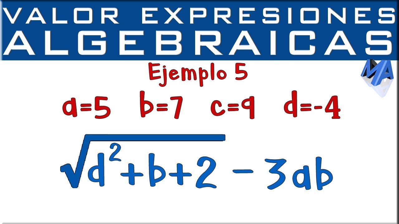 Ejercicios de expresion algebraica