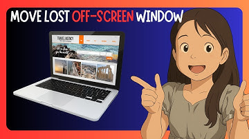 How To MOVE A Lost Off Screen Window Back To Desktop - GUIDE