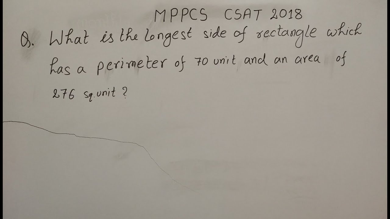 What is the longest side of rectangle which has a perimeter of 70 unit and an area of 276 sq. unit ?