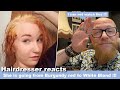 She goes from Burgundy Red to White Hair !!! Hairdresser reacts to Hair Fails #hair #beauty