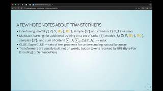 JetBrains AI Club, Lecture 11. Attention mechanism and Transformer architecture