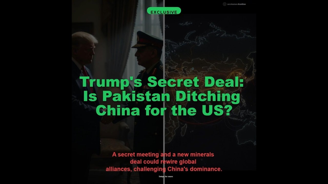 Trump's Secret Deal: Is Pakistan Ditching China for the US? 
