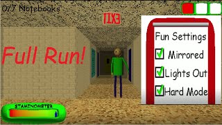 (Guide) Baldi's Basics Classic Remastered: Classic Style All Fun Settings | Tips and Route