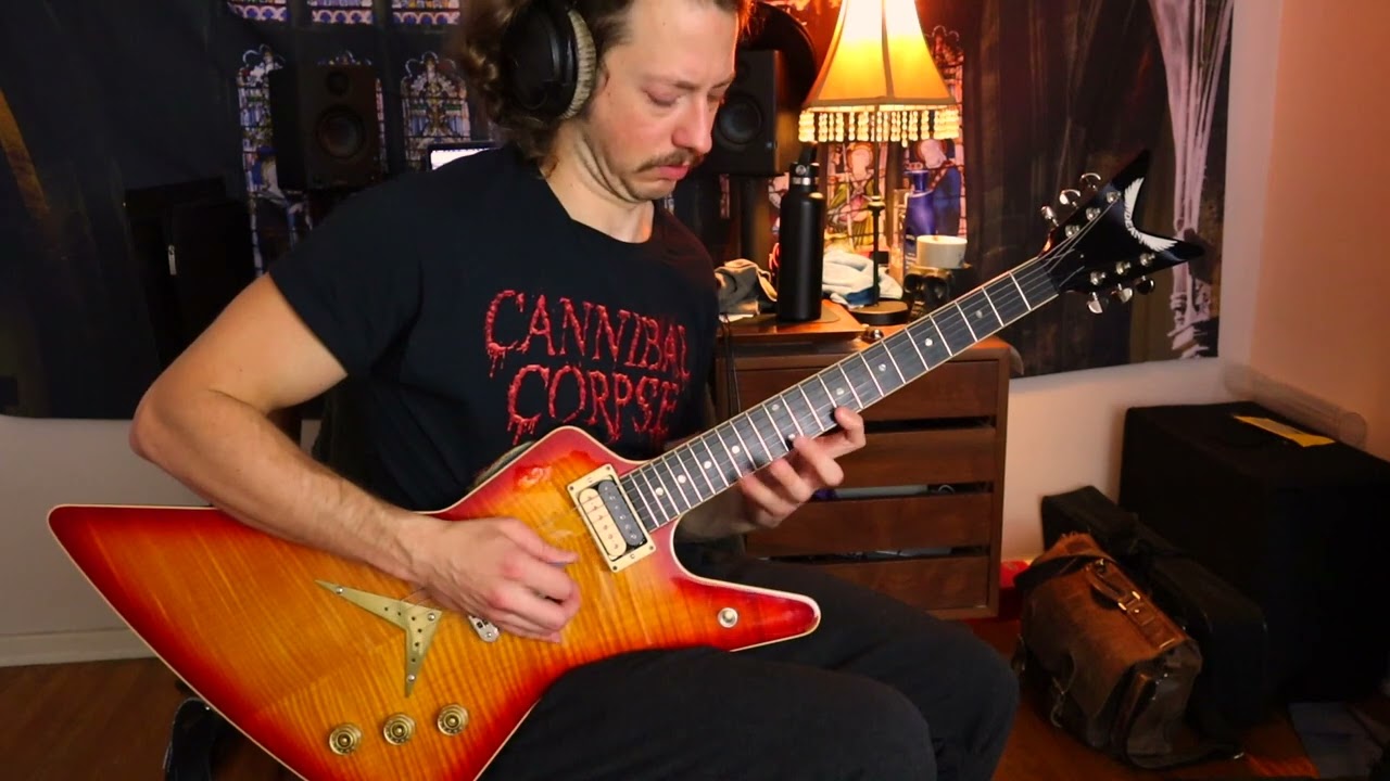 String Skip Etude ft. Dean Chicago Flame Z and Dimarzio Steve Morse Neck model
