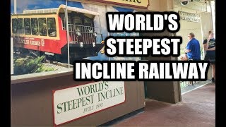 THE WORLDS STEEPEST INCLINE RAILWAY RIDE GOING DOWN  @ #ChattanoogaTennessee