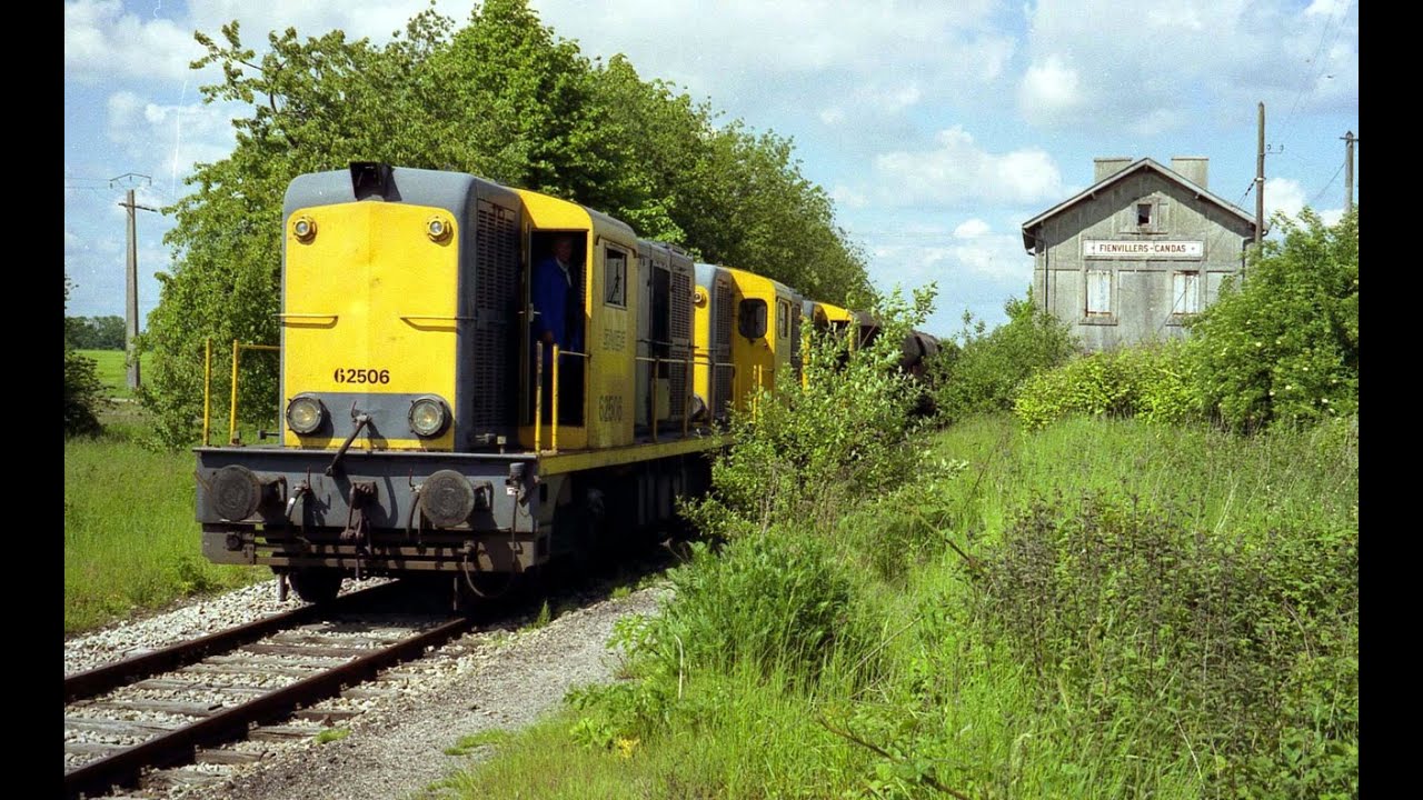 essais des  62400 sur un train de ballast Amiens - Doullens le 4 juin 1991