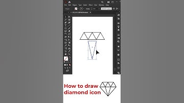 How to draw diamond 💎 icon in illustrator