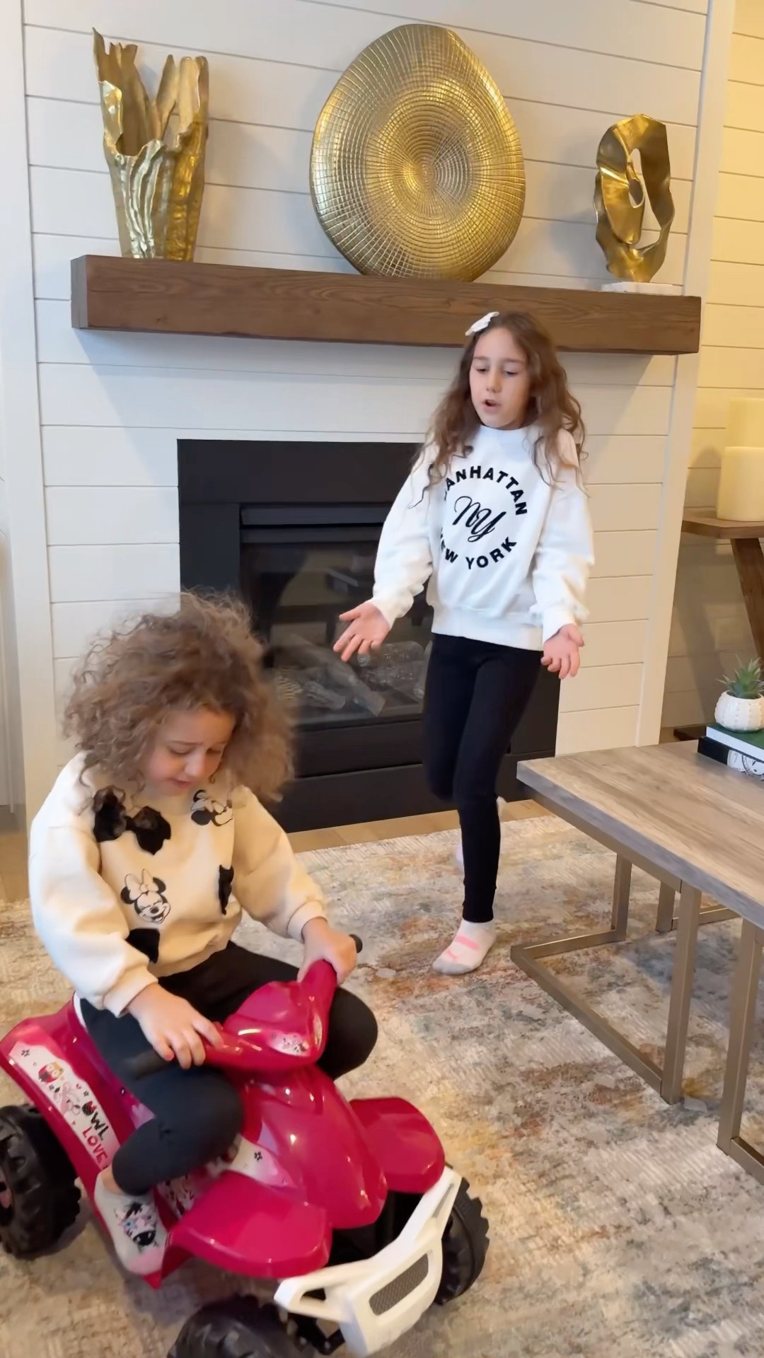 Sierra helps Rhia fixing her motorcycle- sister love - always help when they ask