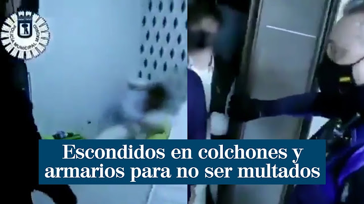 Escondidos en colchones y dentro de armarios para intentar no ser multados por una fiesta ilegal