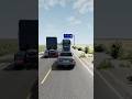 Overtake Gone Wrong! 😱 Supra vs BMW vs Tesla #shorts #beamngdrive