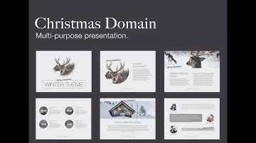 Christmas Domain Powerpoint Presentation Template