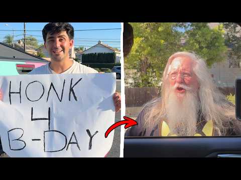 Putting Signs On Random Cars 