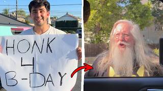 Putting Signs On Random Cars 