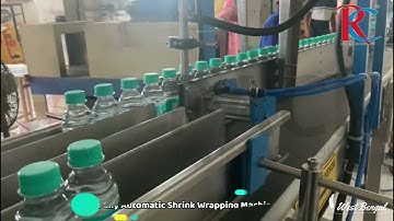 Water Bottle Automatic Shrink Wrapping | 250ml | 120–150 BPM | Dividing System | R C PACK