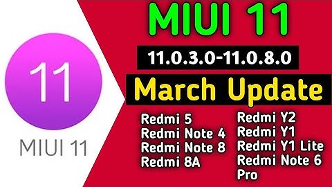 MIUI 11.0.3.0 To 11.0.8.0 March Stable Update | MIUI 11 New Update | MIUI 11 March Update