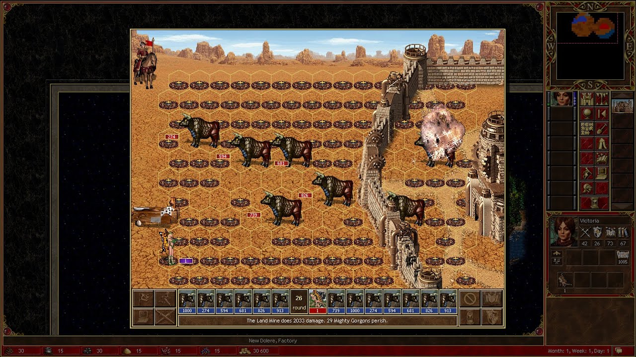 Fun with Land Mines against Mighty Moooo (but good morale ruined