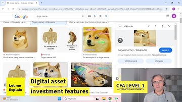 Digital asset investment features (for the CFA Level 1 exam)