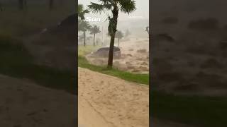 Car Is Swept Away As Indonesian Village Is Hit By Raging Floods