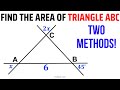 Calculate the Area of Triangle ABC | Fast & Easy Tutorial