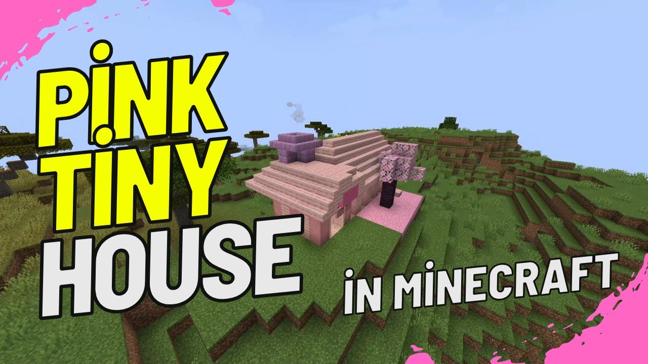 Pink Tiny House Build in MineCraft @minecraft @EmCraftBuild - YouTube