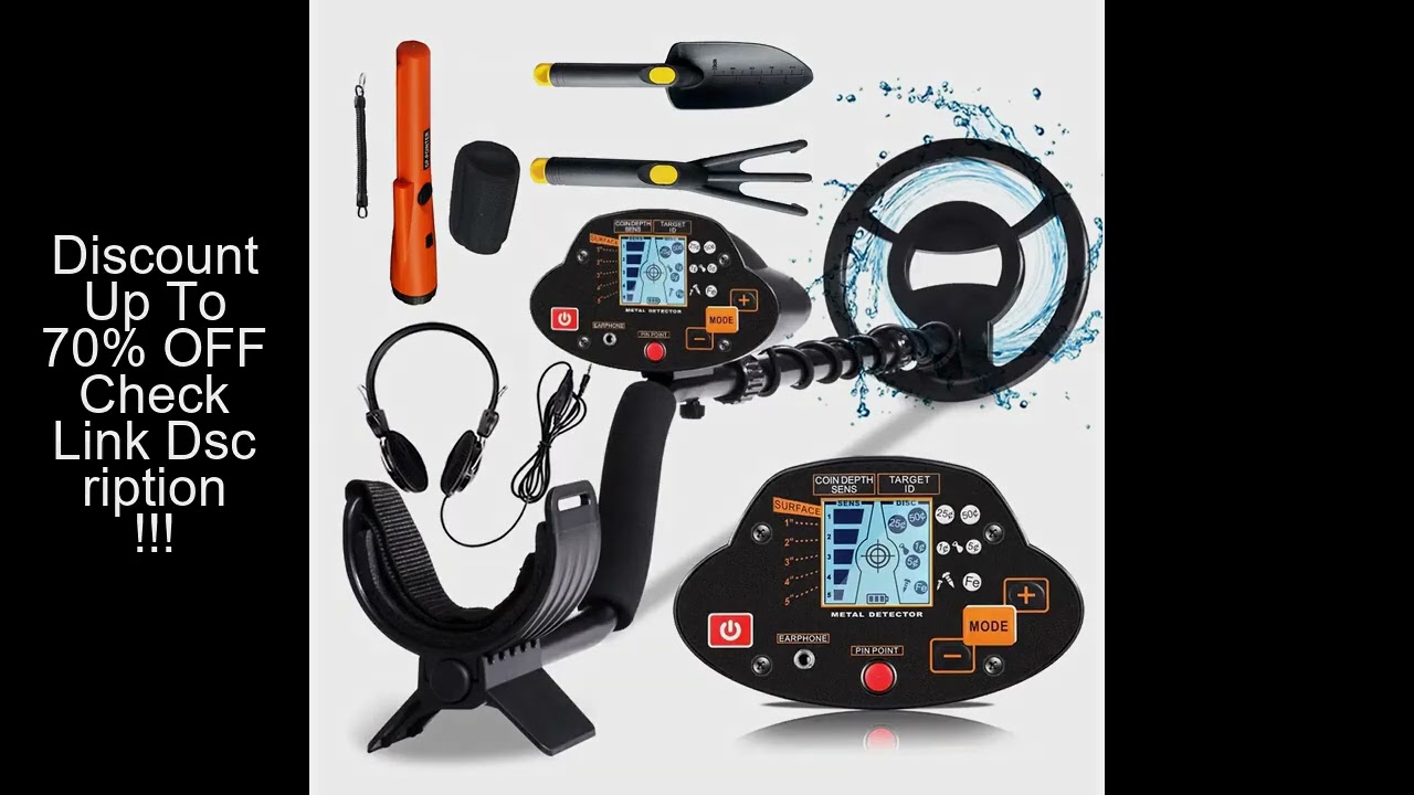 MD-5030 Underground Metal Detector LCD Display Pinpoint Function High Sensitivity Waterproof Search