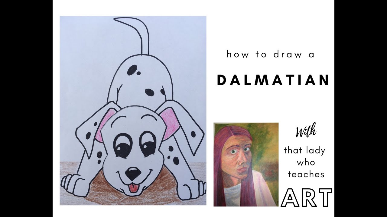 How to Draw a Dalmatian - YouTube