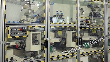 Full servo sanitary pad making machine