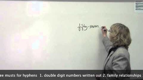 Punctuation Rules for Hyphens