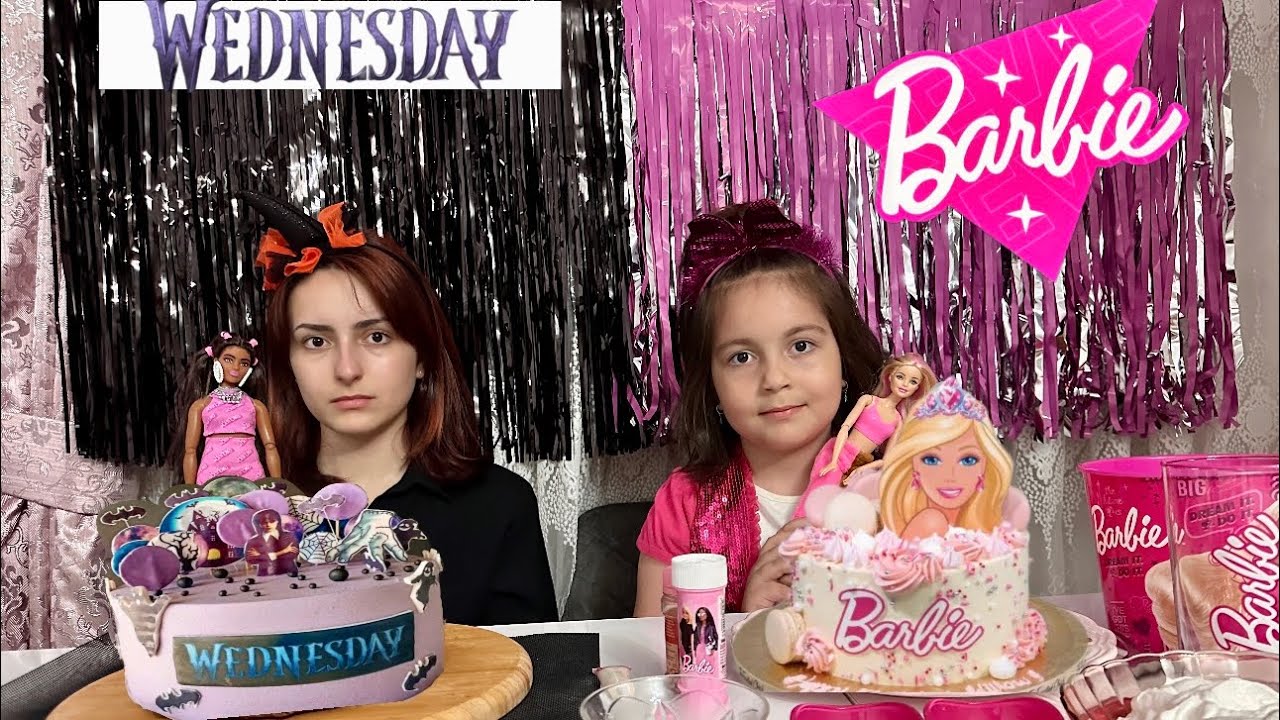 BARBİE WEDNESDAY PASTA YAPIYOR ZEYNEP HİRANUR/بابا جاب لي بالون - جنى مقداد | طيور بيبي