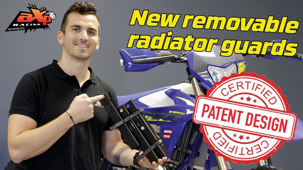 Removable radiators guards for 2025 Sherco by AXP Racing