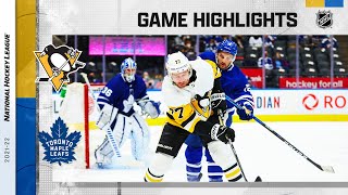 Penguins @ Maple Leafs 2/17 | NHL Highlights 2022