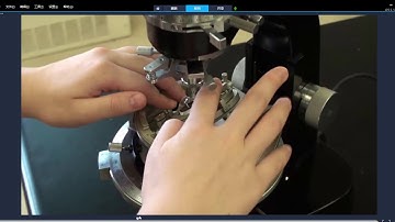 Measurement steps of c-axis orientations using universal stage
